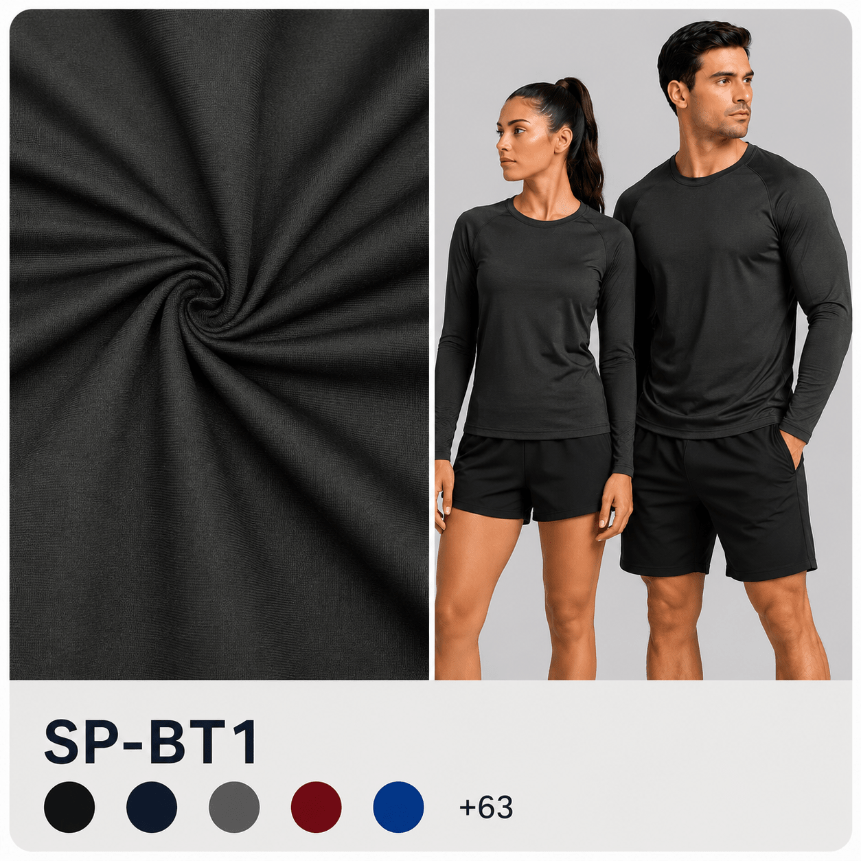 SP - BT1 Sportek Brushed Tricot - Spandex, Nylon Spandex SolidsSportek International Inc.