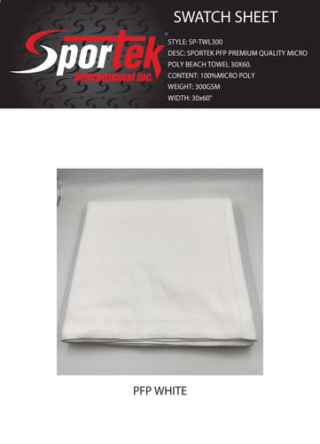 SP-TWL300 Sportek PFP Premium Quality Micro Poly Beach Towel 30x60