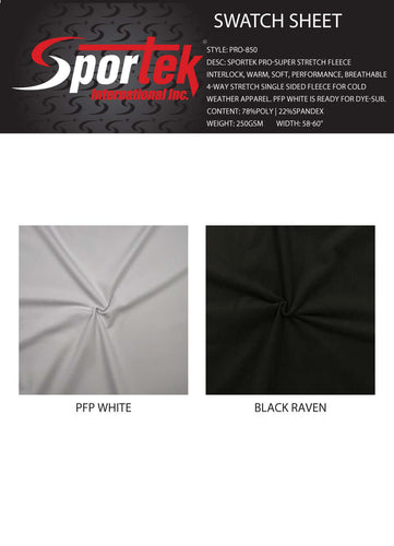 PRO-850 Sportek Pro Super Stretch Fleece Interlock
