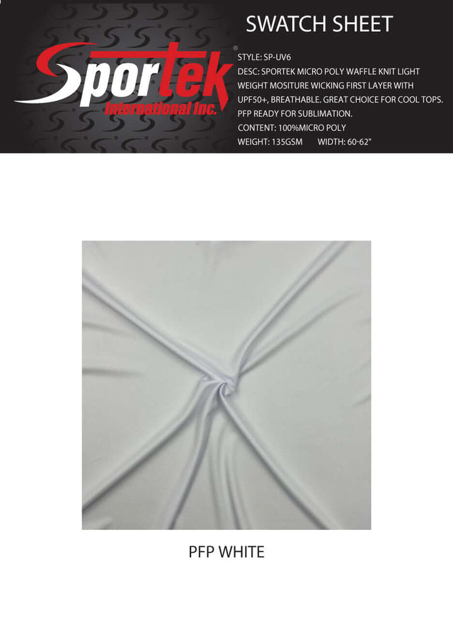 SP - UV6 Sportek Micro Poly Waffle Knit Light Weight - Sportek International Inc.