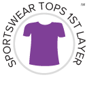 Sportswear Tops 
1st Layer Fabric
