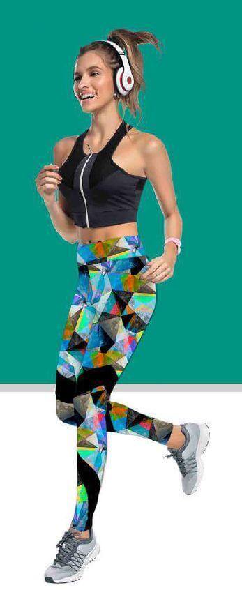 SP - DD66 Blue Multi Poly Spandex Digitally Wet Print - Sportek International Inc.