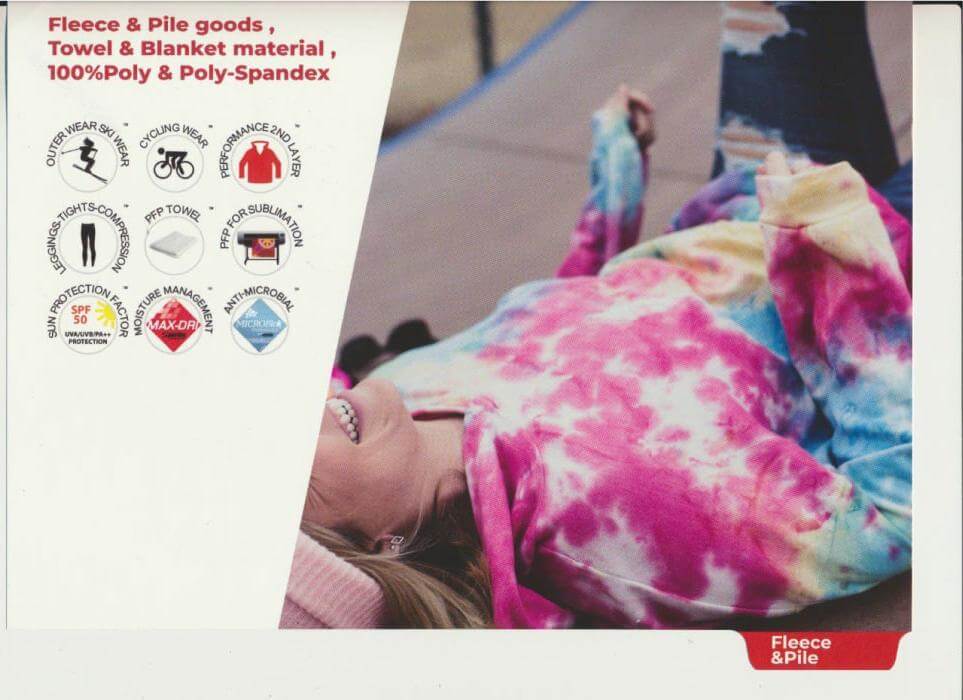 PFP Fabric for Dye - Sublimation Catalog - Sportek International Inc.