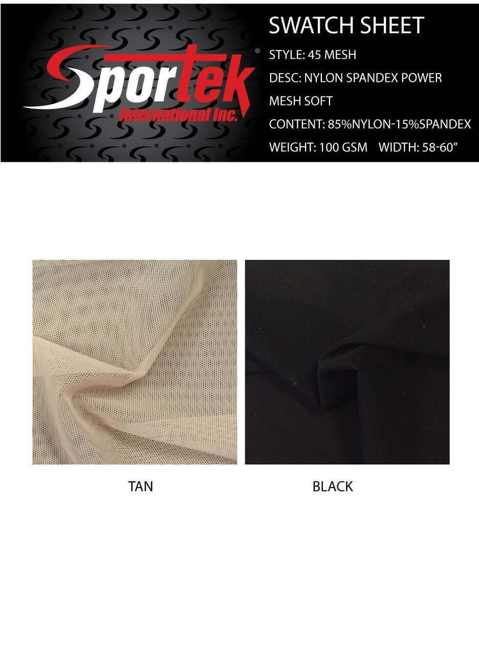 45 Mesh Nylon Spandex Power Mesh Soft - Sportek International Inc.
