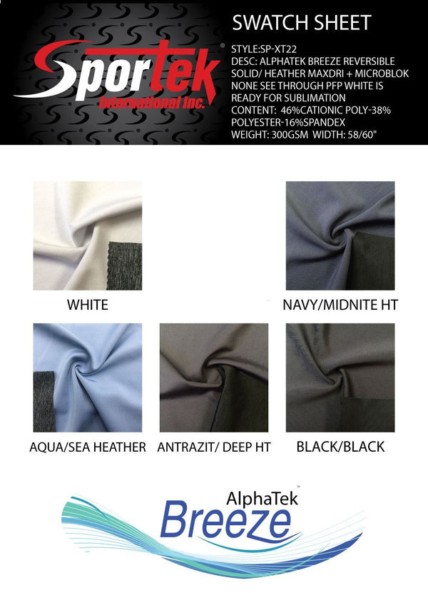 SP-XT22 | AlphaTek Breeze Reversible Solid/Heather MaxDri + MicroBlok