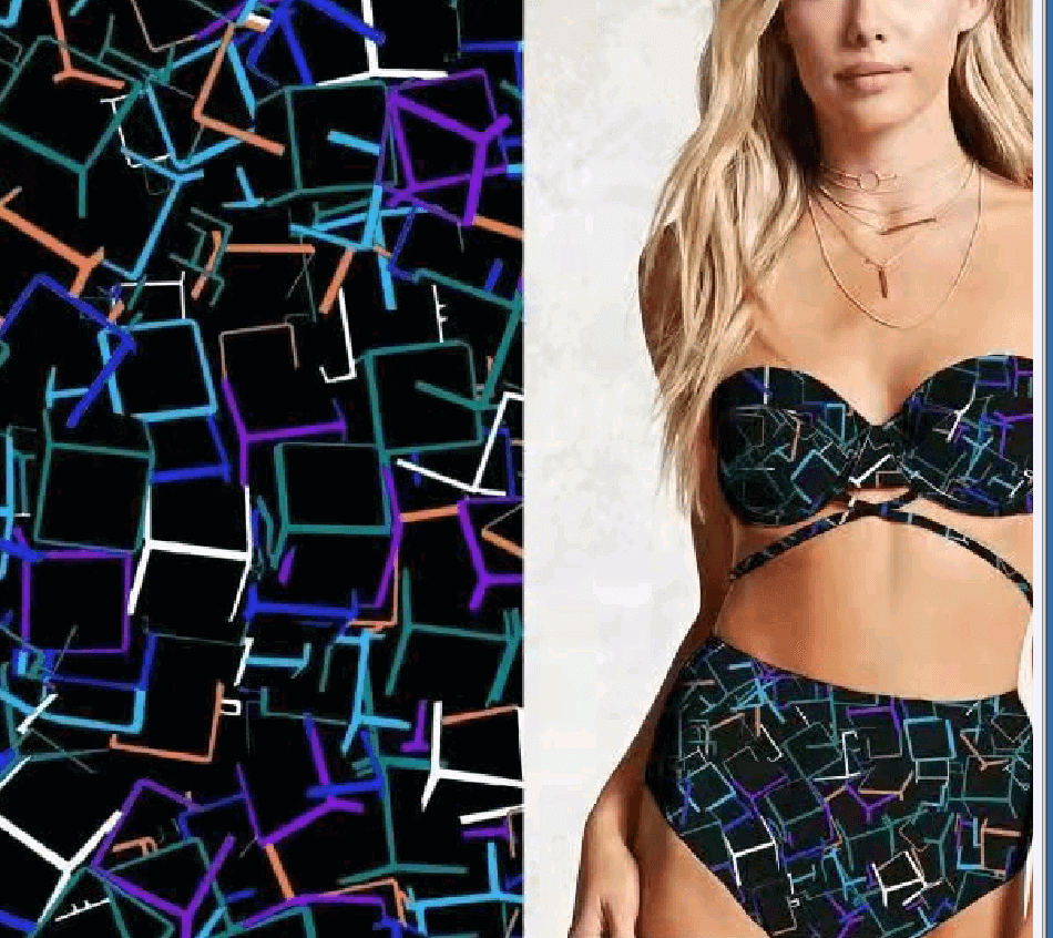 SP - NP90015 3D Boxes Printed Spandex - Sportek International Inc.