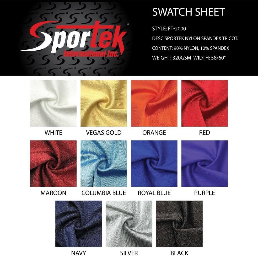 FT - 2000 Nylon Spandex Tricot | Active Wear |Sportswear - Sportek International Inc.