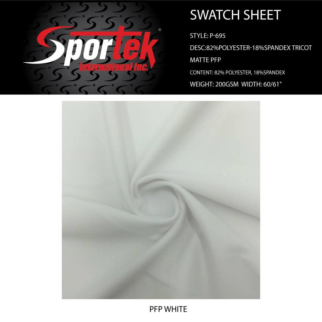 P - 965 PFP White for Sublimation Super Soft Hand - Sportek International Inc.
