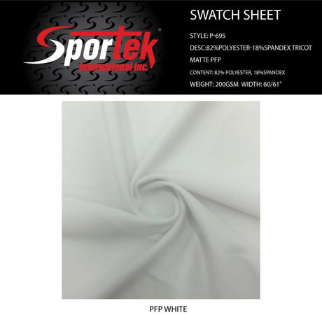 P - 965 PFP White for Sublimation Super Soft Hand - Sportek International Inc.