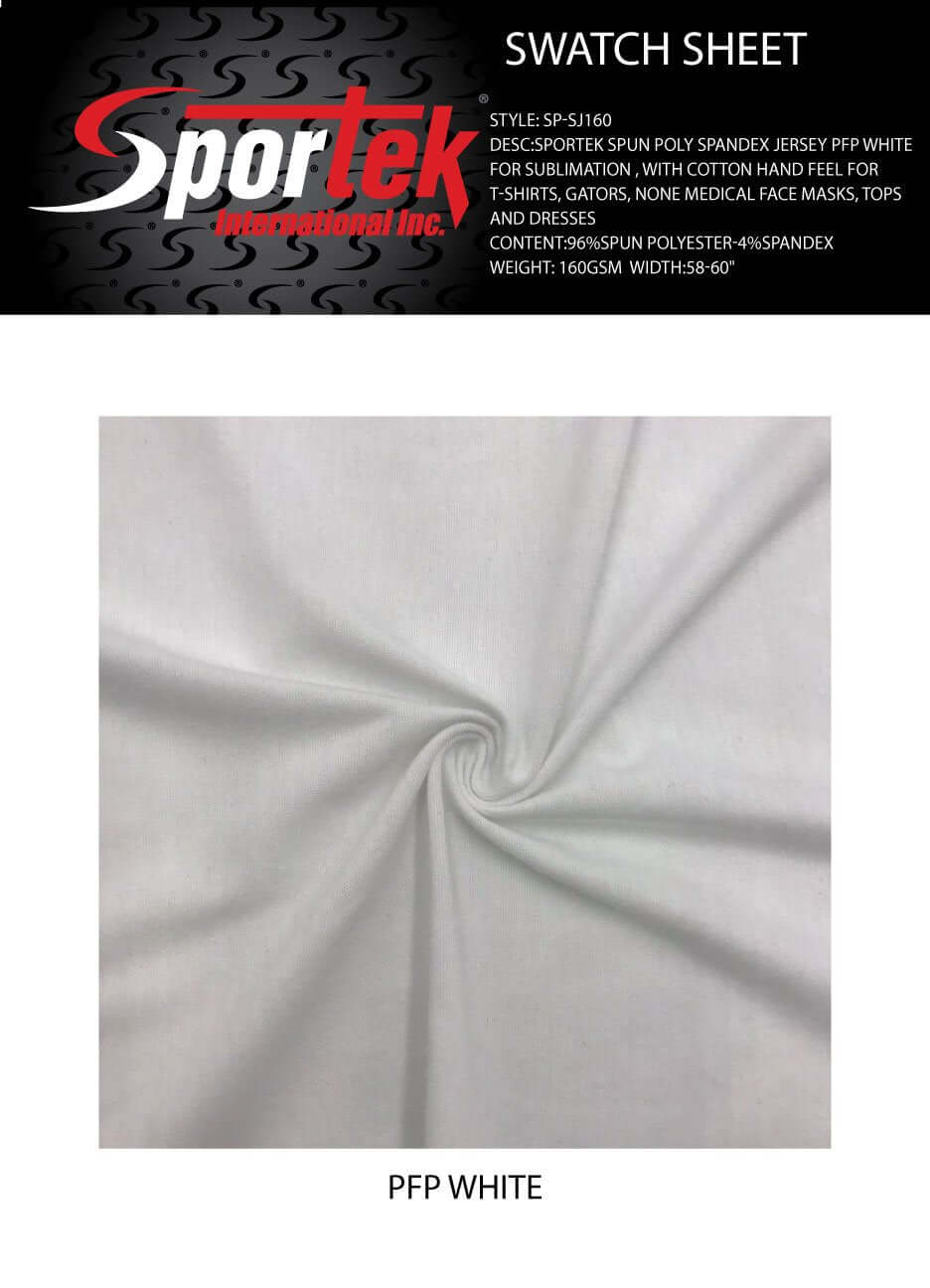 SP - SJ160 Sportek Spun Poly Spandex Jersey - Sportek International Inc.