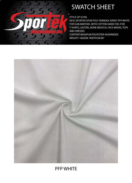 SP - SJ160 Sportek Spun Poly Spandex Jersey - Sportek International Inc.