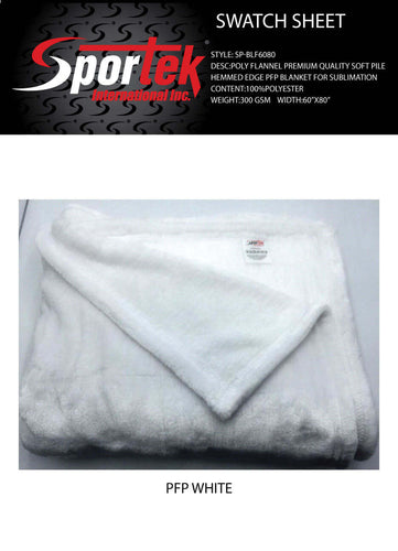 SP-BLF6080 Poly Flannel Premium Quality Soft Pile Hemmed Edge