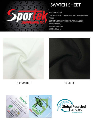 SP-ECO26 Eco- Friendly| 4 way stretch | Twill with DWR Finish