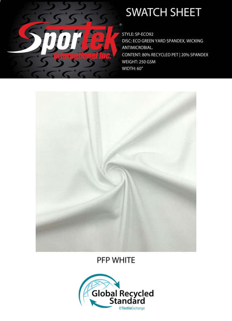 SP - ECO92 Eco Green Yard Spandex, Wicking Anti - Microbial - Sportek International Inc.