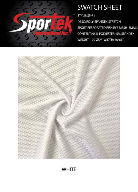 SP - F1 | Stretch Mesh | Micro Mesh and Eyelet - Coming Soon - Sportek International Inc.