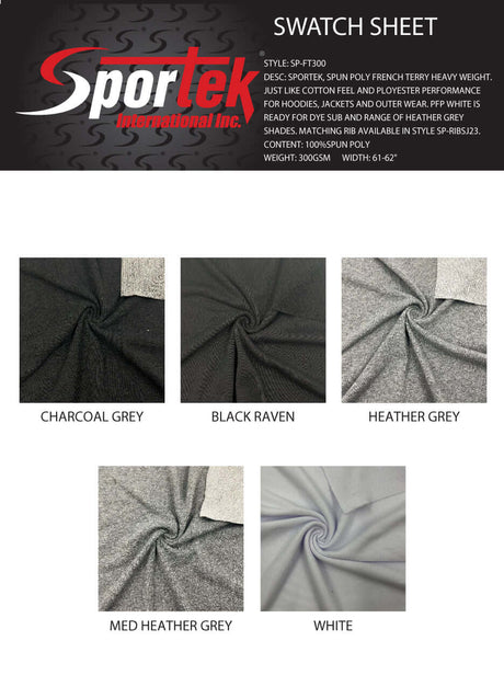 SP - FT300 Sportek Spun Poly French Terry Heavy Weight - Sportek International Inc.