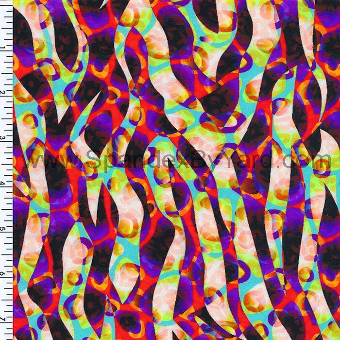 SP - NP2604 Love Maze Nylon Spandex Digitally Wet Print - Sportek International Inc.