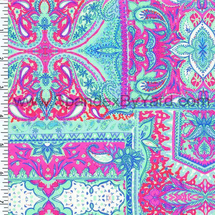 SP - NP2623 Taj Mahal Nylon Spandex Digitally Wet Print - Sportek International Inc.