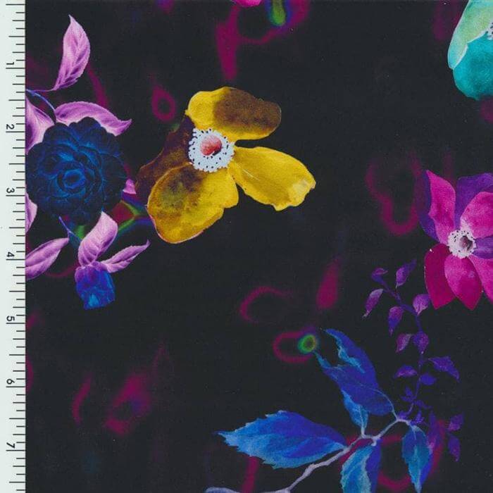 SP - NP90002 Shadows & Flowers Printed Spandex - Sportek International Inc.
