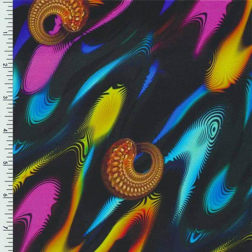 SP-NP90008 Snails & Lava Printed Spandex