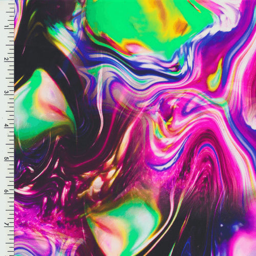 SP-NP90018 Lava Pool Nylon Spandex Digitally Wet Print