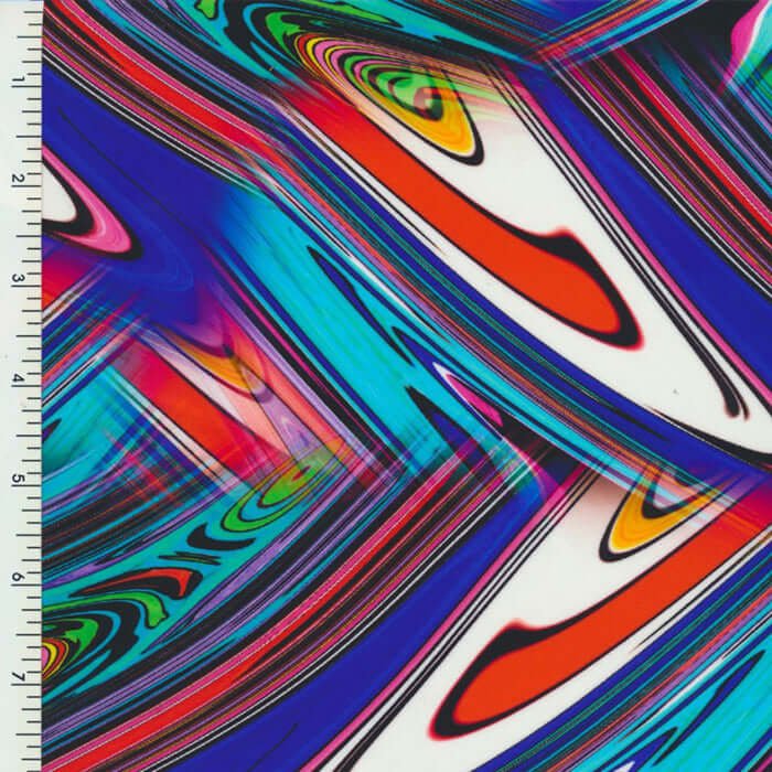 SP - NP90023 Aquatic Blue Nylon Spandex Digitally Wet Print - Sportek International Inc.