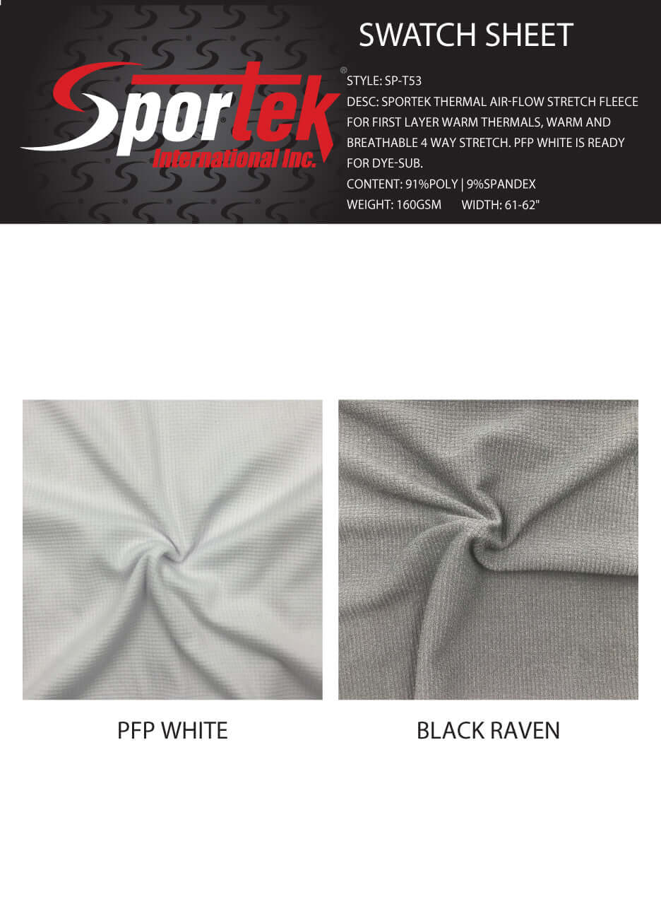 SP - T53 Sportek Thermal Air - Flow Stretch Fleece - Sportek International Inc.