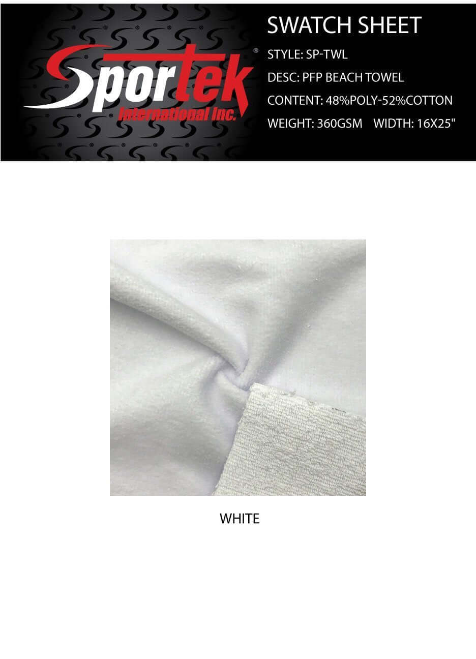 SP - TWL1625 | PFP Hand Towel , Technology Polyester Face for sublimation - Sportek International Inc.