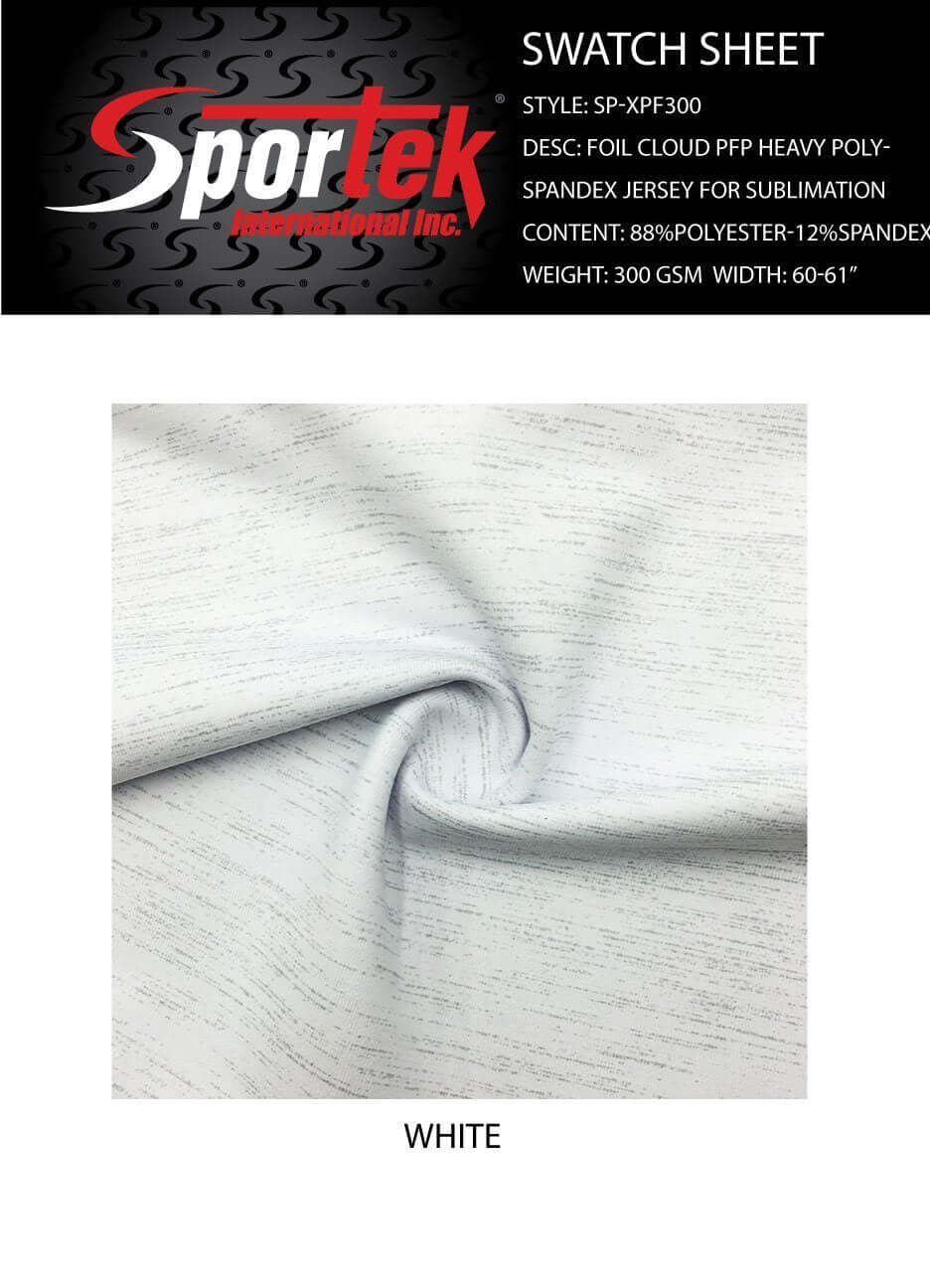 SP - XPF300 | foil cloud PFP Heavy poly - spandex jersey for sublimation - Sportek International Inc.