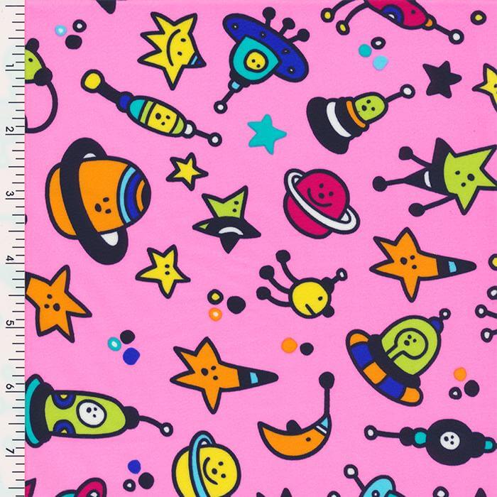 XL0006 Printed Spandex Tricot Promo print KIDS SPACE - Sportek International Inc.