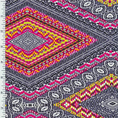 XL0016 Printed Spandex Tricot Promo print  JEWELS