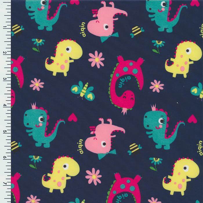 XL0027 Printed Spandex Tricot Promo print BABY DINOSAUR - Sportek International Inc.