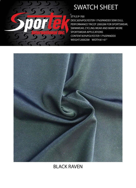 P - 700 Performance Tricot Semi Dull - Sportek International Inc.