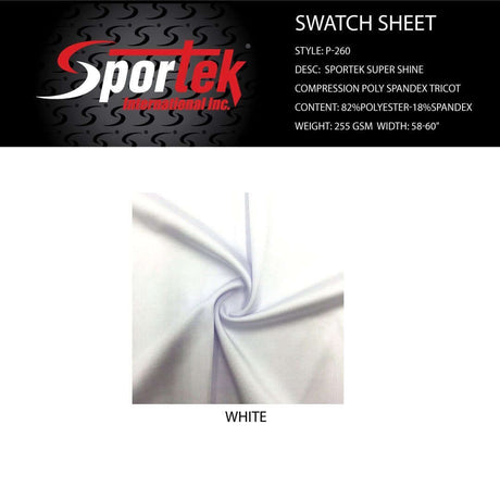 P - 260 Sportek Super Shine Compression Poly Spandex Tricot - Sportek International Inc.