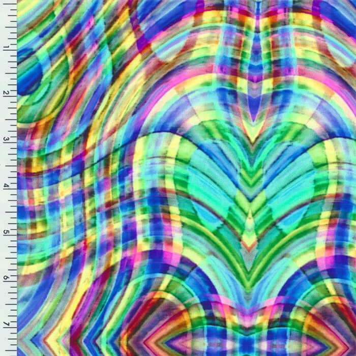 SP - NP2728 Love Maze Nylon Spandex tricot wet print - Sportek International Inc.