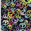 SP-NP2667 World Peace - Black Neon Multi Nylon Spandex Digitally Wet Print