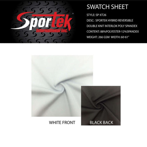 SP-XT26 Sportek Hybrid Reversible double knit interlock poly spandex