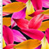 SP - NP2679 Love & Leaf - Fuchsia Orange Black | Nylon Spandex Digitally Wet Print - Sportek International Inc.