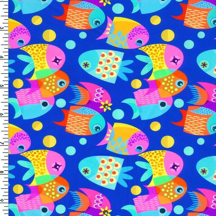 SP - NP2695 Happy Fish Nylon Spandex Digitally Wet Print - Sportek International Inc.
