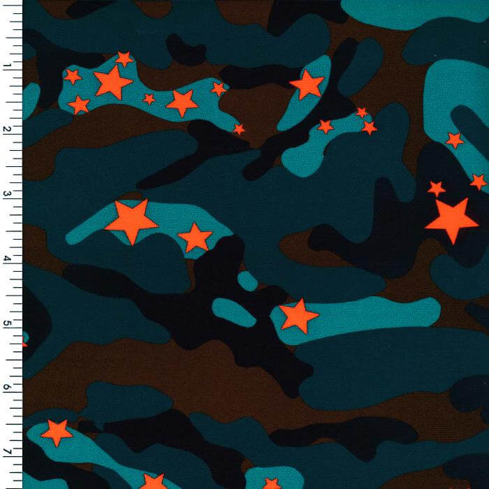 SP - NP2710 Star Camo Nylon Spandex Digitally Wet Print - Sportek International Inc.