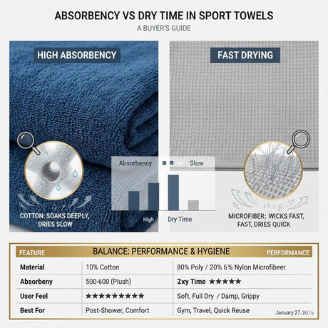 Absorbency vs Dry Time in Sport Towels: A Buyer’s Guide - Sportek International Inc.