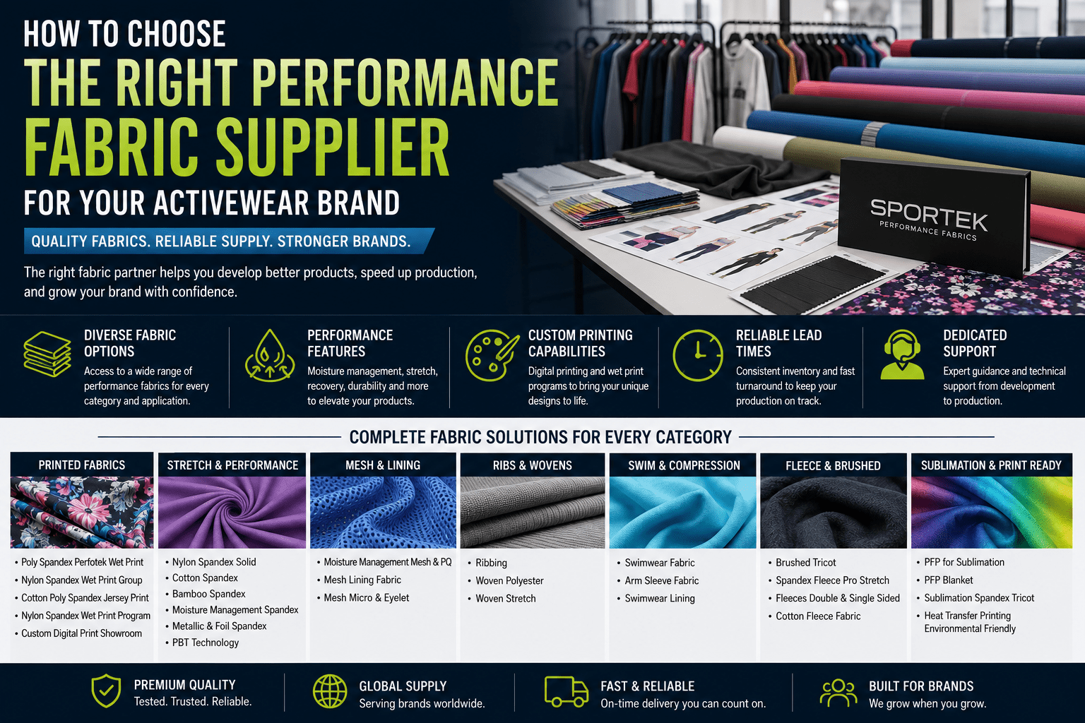How to Choose the Right Performance Fabric Supplier for Your Activewear Brand - Sportek International Inc.