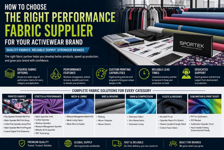 How to Choose the Right Performance Fabric Supplier for Your Activewear Brand - Sportek International Inc.