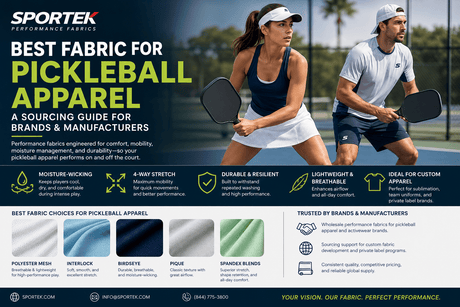 Best Fabric for Pickleball Apparel | Wholesale Sourcing - Sportek International Inc.