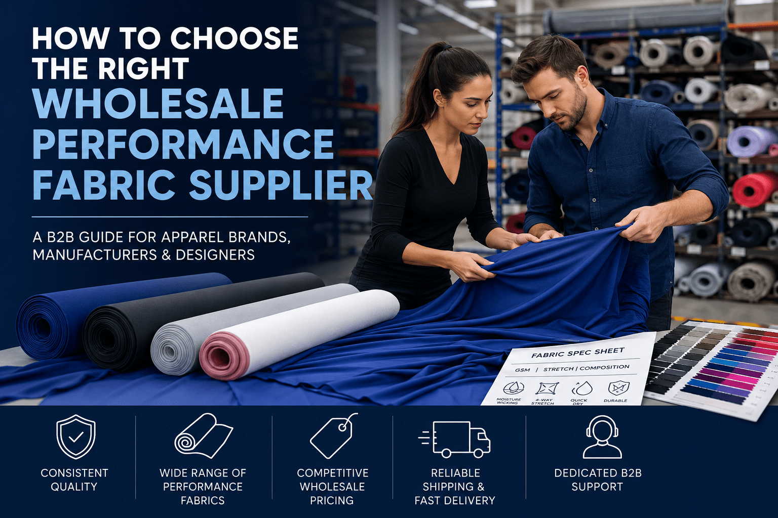 How B2B Apparel Brands Can Choose the Right Wholesale Performance Fabric Supplier - Sportek International Inc.