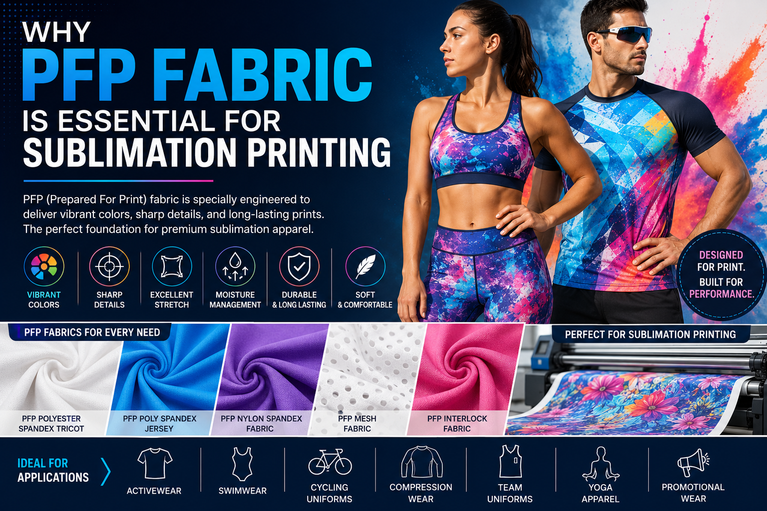 Why PFP Fabric Is Essential for Sublimation Printing - Sportek International Inc.