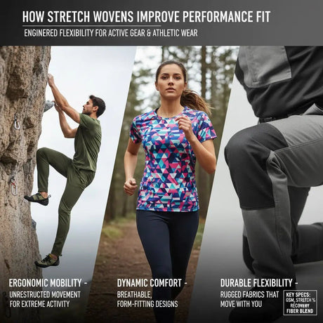 How Stretch Wovens Improve Performance Fit in Apparel - Sportek International Inc.