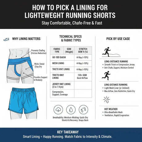 How to Pick a Lining for Lightweight Running Shorts - Sportek International Inc.