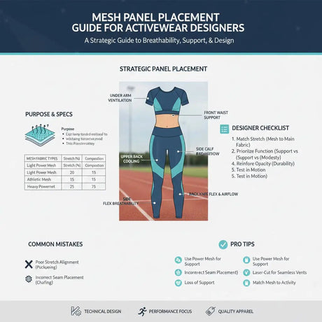 Mesh Panel Placement Guide for Activewear Designers - Sportek International Inc.