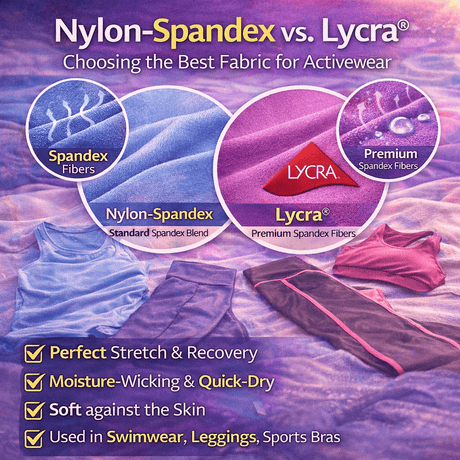 Nylon-Spandex vs Lycra: Which Fabric Is Better for Performance &amp; Comfort? - Sportek International Inc.